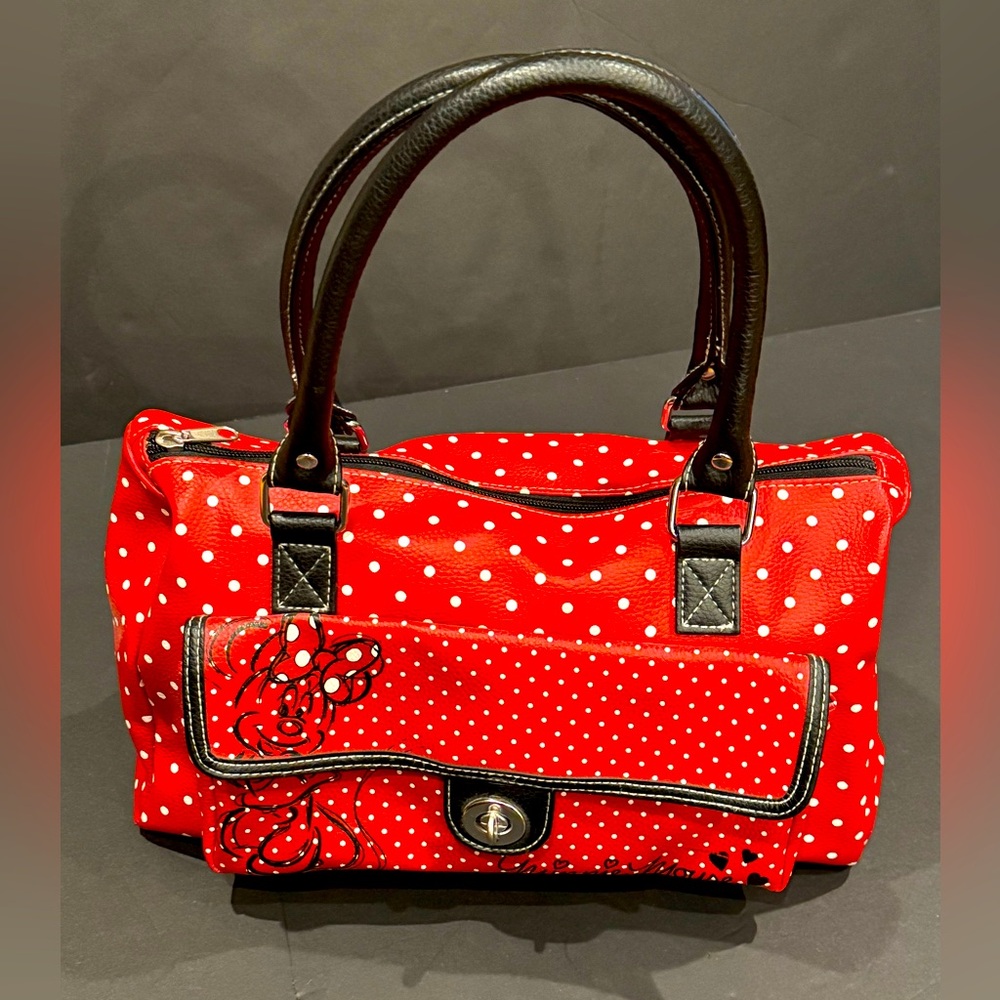 WDW: Disney Parks: Minnie Mouse Red Polka Dot Handbag . Never used